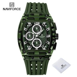 High Quality NAVIFORCE Watches for Man Silica Strap 50M Waterproof Spo