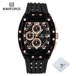 High Quality NAVIFORCE Watches for Man Silica Strap 50M Waterproof Spo