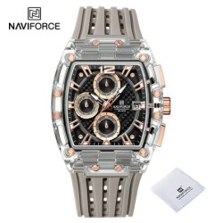 High Quality NAVIFORCE Watches for Man Silica Strap 50M Waterproof Spo