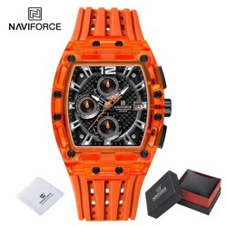 High Quality NAVIFORCE Watches for Man Silica Strap 50M Waterproof Spo