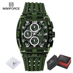 High Quality NAVIFORCE Watches for Man Silica Strap 50M Waterproof Spo