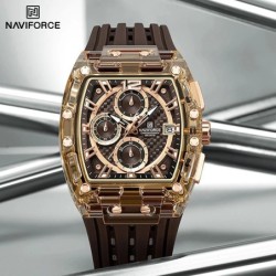 High Quality NAVIFORCE Watches for Man Silica Strap 50M Waterproof Spo