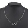 Aihua New Fashion Silver Color Infinity Necklaces & Pendants for Women