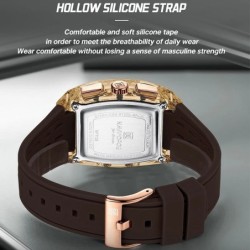 High Quality NAVIFORCE Watches for Man Silica Strap 50M Waterproof Spo