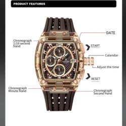 High Quality NAVIFORCE Watches for Man Silica Strap 50M Waterproof Spo