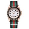 New fashionable men's nylon strap calendar watch, luxurious and simple