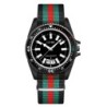 New fashionable men's nylon strap calendar watch, luxurious and simple