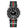 New fashionable men's nylon strap calendar watch, luxurious and simple