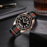 New fashionable men's nylon strap calendar watch, luxurious and simple