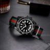 New fashionable men's nylon strap calendar watch, luxurious and simple