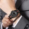 New fashionable men's nylon strap calendar watch, luxurious and simple