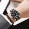 New fashionable men's nylon strap calendar watch, luxurious and simple