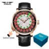 PINDU New Watches European Button Roulette Fun Game Sapphire Glass NH3