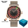 PINDU New Watches European Button Roulette Fun Game Sapphire Glass NH3