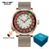 PINDU New Watches European Button Roulette Fun Game Sapphire Glass NH3