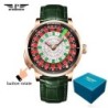 PINDU New Watches European Button Roulette Fun Game Sapphire Glass NH3