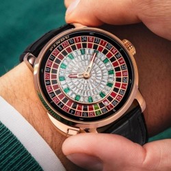 PINDU New Watches European Button Roulette Fun Game Sapphire Glass NH3