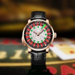 PINDU New Watches European Button Roulette Fun Game Sapphire Glass NH3