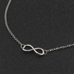 Aihua New Fashion Silver Color Infinity Necklaces & Pendants for Women