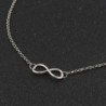 Aihua New Fashion Silver Color Infinity Necklaces & Pendants for Women