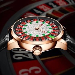 PINDU New Watches European Button Roulette Fun Game Sapphire Glass NH3