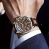 GENEVA High Quality Men's Luxury Belt Fashion Quartz Watch Men Round B