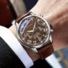 GENEVA High Quality Men's Luxury Belt Fashion Quartz Watch Men Round B
