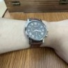 GENEVA High Quality Men's Luxury Belt Fashion Quartz Watch Men Round B