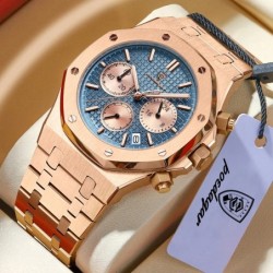 POEDAGAR Luxury Men's Watches Stainless Steel Date Chronograph Male Wa