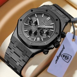 POEDAGAR Luxury Men's Watches Stainless Steel Date Chronograph Male Wa