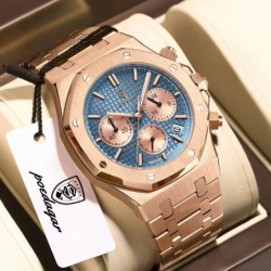 POEDAGAR Luxury Men's Watches Stainless Steel Date Chronograph Male Wa