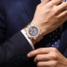 POEDAGAR Luxury Men's Watches Stainless Steel Date Chronograph Male Wa