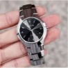 2pcs Couples Dial Cutting Quartz Watch Business Fashion Analog Calenda