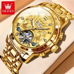OLEVS Classic Men's Watches Tourbillon Multi-function Full Automatic M