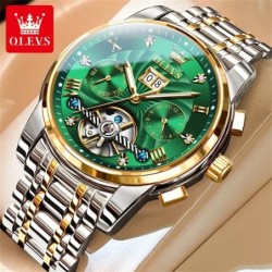OLEVS Classic Men's Watches Tourbillon Multi-function Full Automatic M