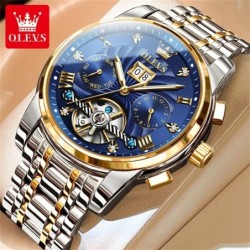 OLEVS Classic Men's Watches Tourbillon Multi-function Full Automatic M