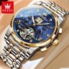 OLEVS Classic Men's Watches Tourbillon Multi-function Full Automatic M