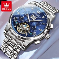 OLEVS Classic Men's Watches Tourbillon Multi-function Full Automatic M