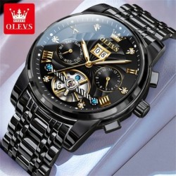 OLEVS Classic Men's Watches Tourbillon Multi-function Full Automatic M