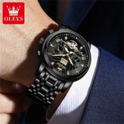 OLEVS Classic Men's Watches Tourbillon Multi-function Full Automatic M