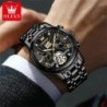 OLEVS Classic Men's Watches Tourbillon Multi-function Full Automatic M