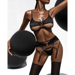 Ellolace Exclusive Women's Lingerie Sets Particular Hot Hollow Breast 