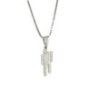 New Fashion Tilt Head Little Person Inlay Zircon Pendant Necklace for 