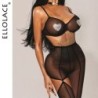 Ellolace Exclusive Women's Lingerie Sets Romantic Heart Rhinestone Bra