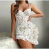 New Women's Lingerie Night Dress Transparent Bra Thong Underwear Set D