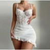 New Women's Lingerie Night Dress Transparent Bra Thong Underwear Set D