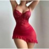 New Women's Lingerie Night Dress Transparent Bra Thong Underwear Set D