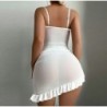 New Women's Lingerie Night Dress Transparent Bra Thong Underwear Set D