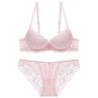 1 Set Elegant Lace Embroidery Breathable Fabric Lingerie Set Push-Up B