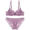 1 Set Elegant Lace Embroidery Breathable Fabric Lingerie Set Push-Up B